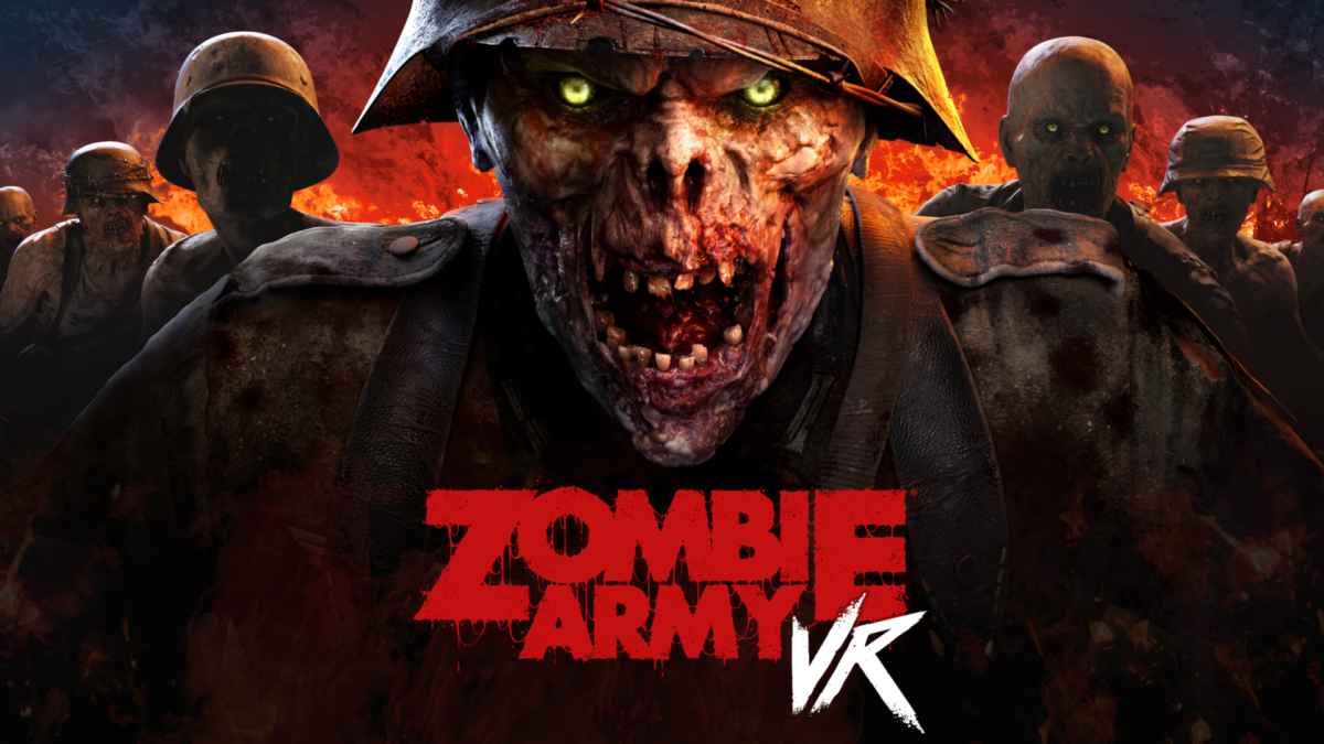 Zombies in Militär-Uniformen blicken grimmig in die Kamera.