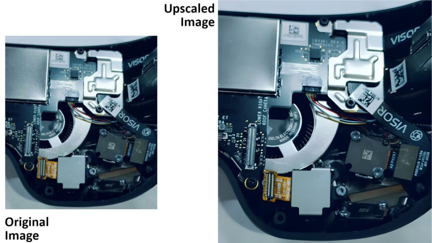 Ein durchgesickertes Foto zeigt die Elektronik im Inneren des Immersed Visor. 